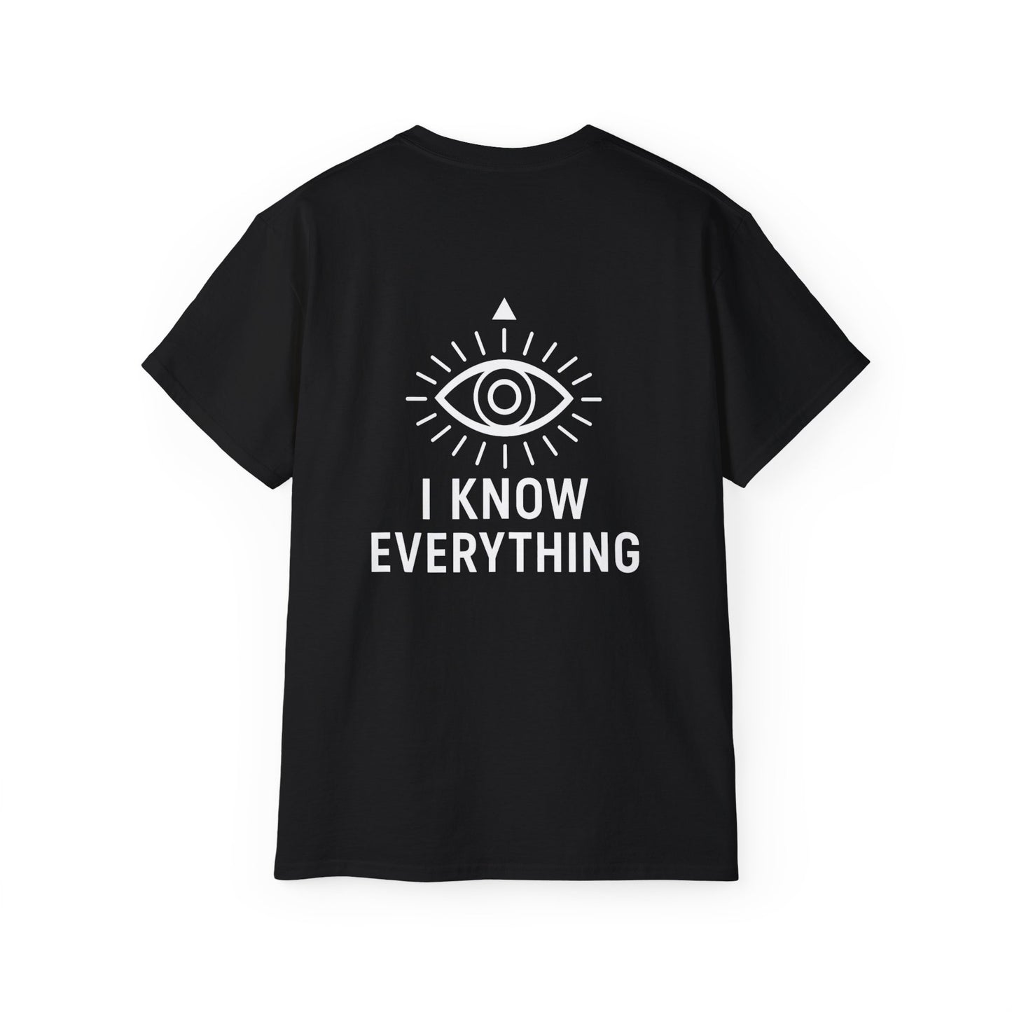 Funny Statement Tee - I know everything
