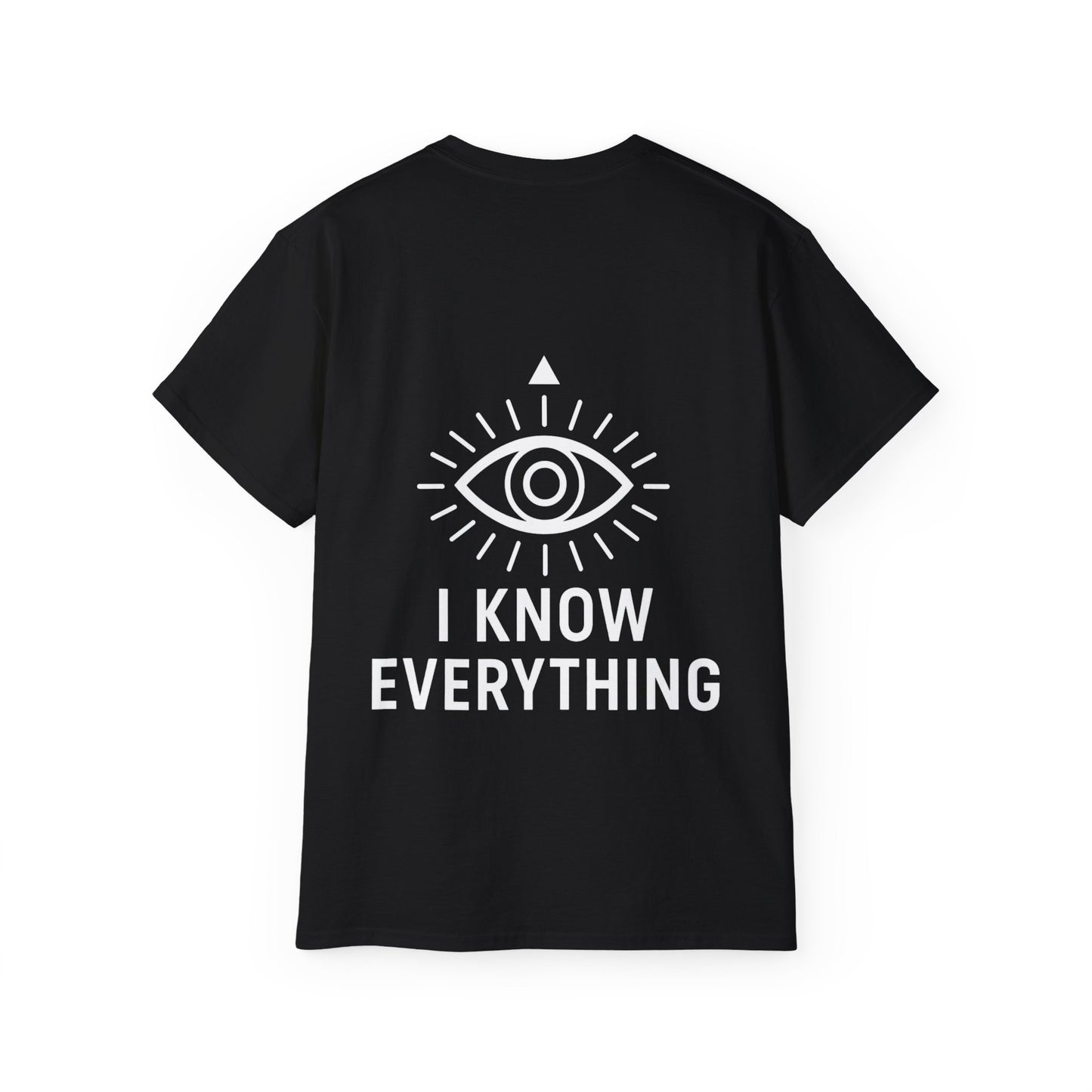 Funny Statement Tee - I know everything